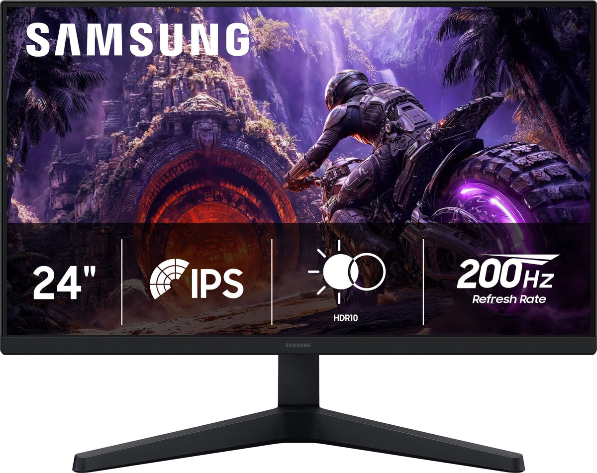 Samsung - 24" Odyssey G3 (G30H) IPS FHD 200Hz 1ms AMD FreeSync Premium Gaming Monitor with HDR10 - Black