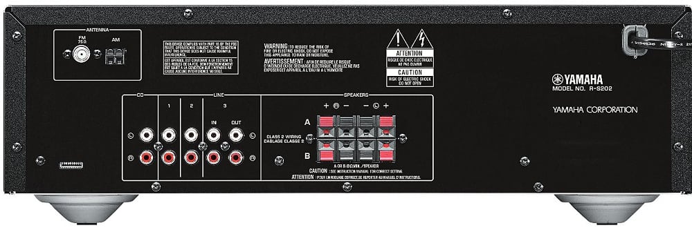 Yamaha - R-S202BL 200W 2-Ch. Stereo Receiver - Black