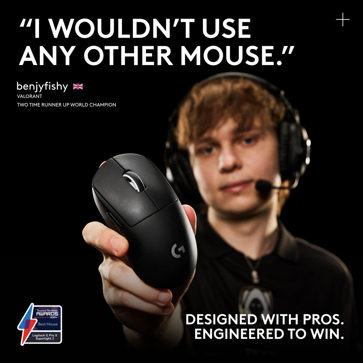 Logitech - G PRO X SUPERLIGHT 2 LIGHTSPEED Lightweight Wireless Optical HERO 2 Sensor 44 000 DPI Gaming Mouse with 8K Polling - Wireless - Black
