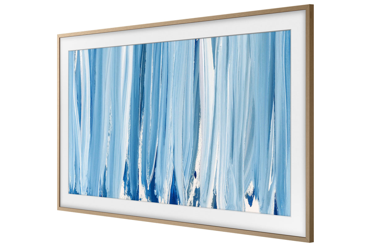 Samsung - 65" The Frame Customizable Bezel - Modern - Teak