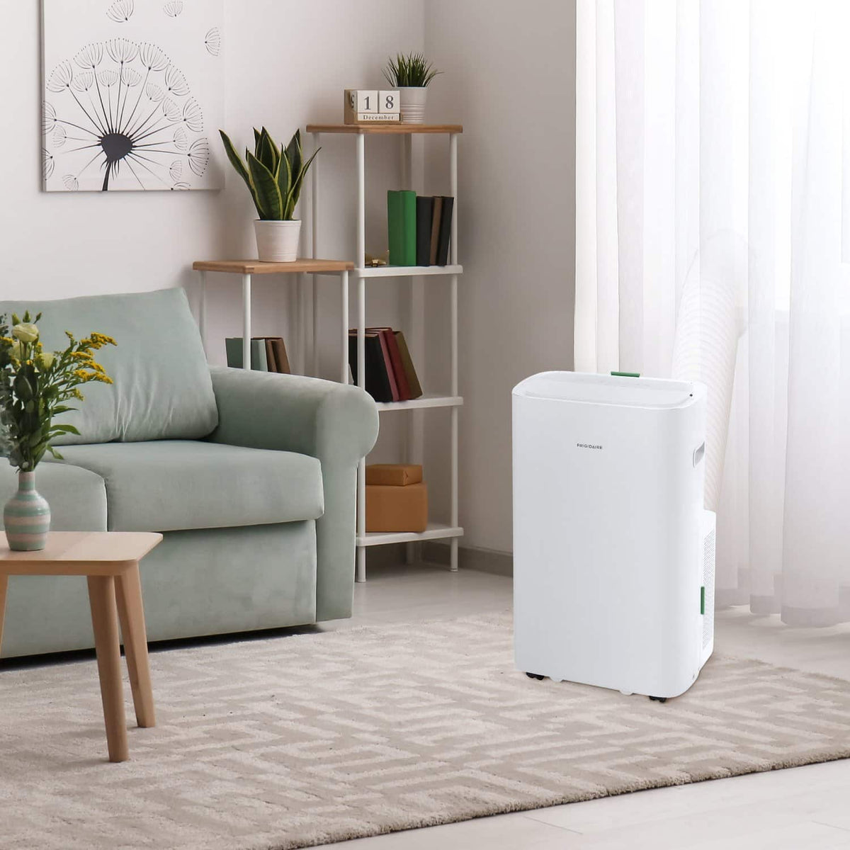 Frigidaire - 115V 14,000 BTU 450 Sq. Ft. Portable Air Conditioner with 12,000 BTU Supplemental Heat Function - White