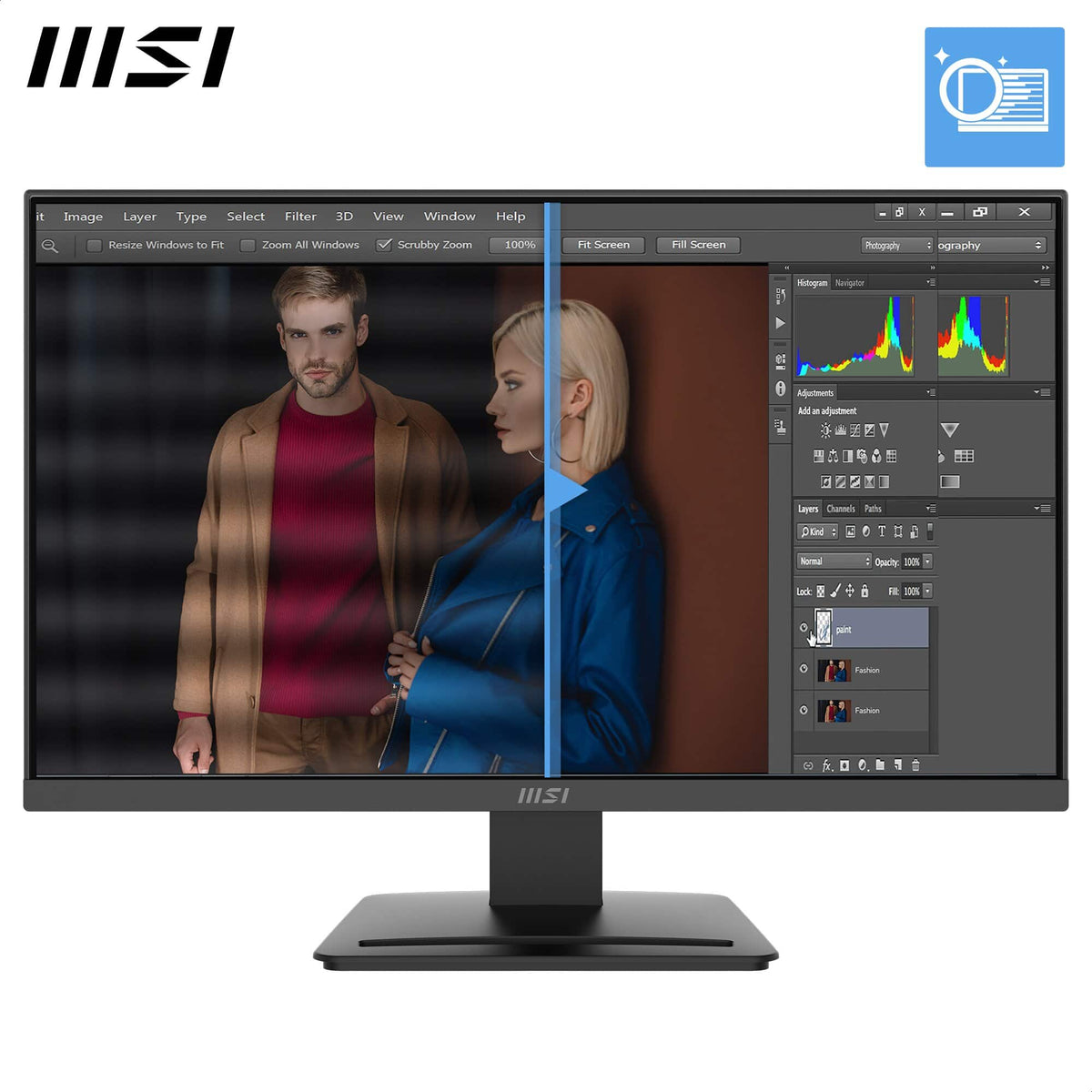 MSI - PRO MP243L E14 24" FHD IPS 144Hz 1ms Adaptive-Sync HDR Ready (HDMI,VGA) - Matte Black