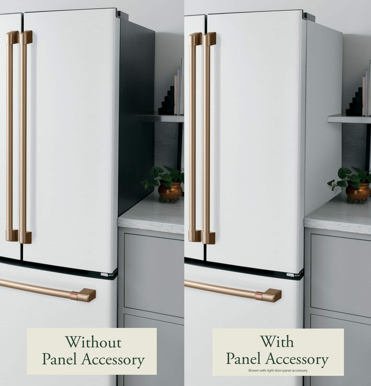 Right Side Refrigerator Panel for CXE22DP4PW2 Café Counter-Depth Refrigerators - Matte White