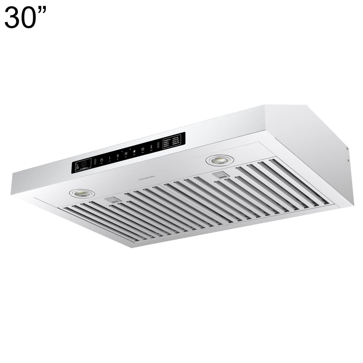 Windster Hoods - 30 inches - Externally Vented - Under cabinet Range Hood - Stainless Steel