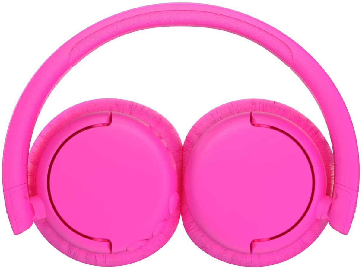 Made for Amazon BuddyPhones EcoTime Wireless SafeAudio Over-the-Ear Youth Headset, Bluetooth (Ages 6+) - Pink