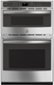 GE Profile - 27" Built-In Double Electric Convection Wall Oven with Built-In Microwave - Stainless Steel