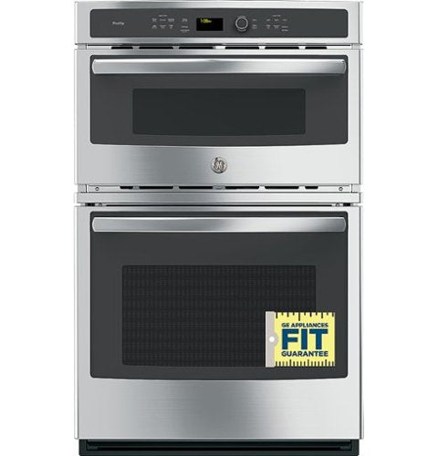 GE Profile - 27" Built-In Double Electric Convection Wall Oven with Built-In Microwave - Stainless Steel