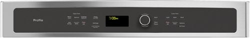 GE Profile - 27" Built-In Double Electric Convection Wall Oven with Built-In Microwave - Stainless Steel