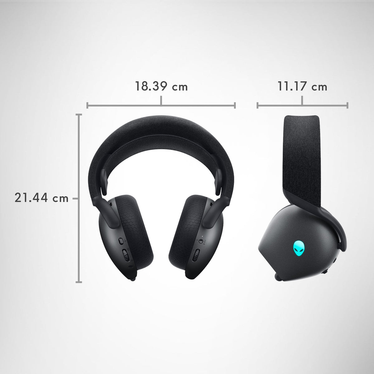 Alienware - AW725H Tri Mode Wireless Over-the-Ear Gaming Headset for PC, Xbox X|S, Xbox One, PS5, PS4, Switch and Mobile - Dark Side of the Moon