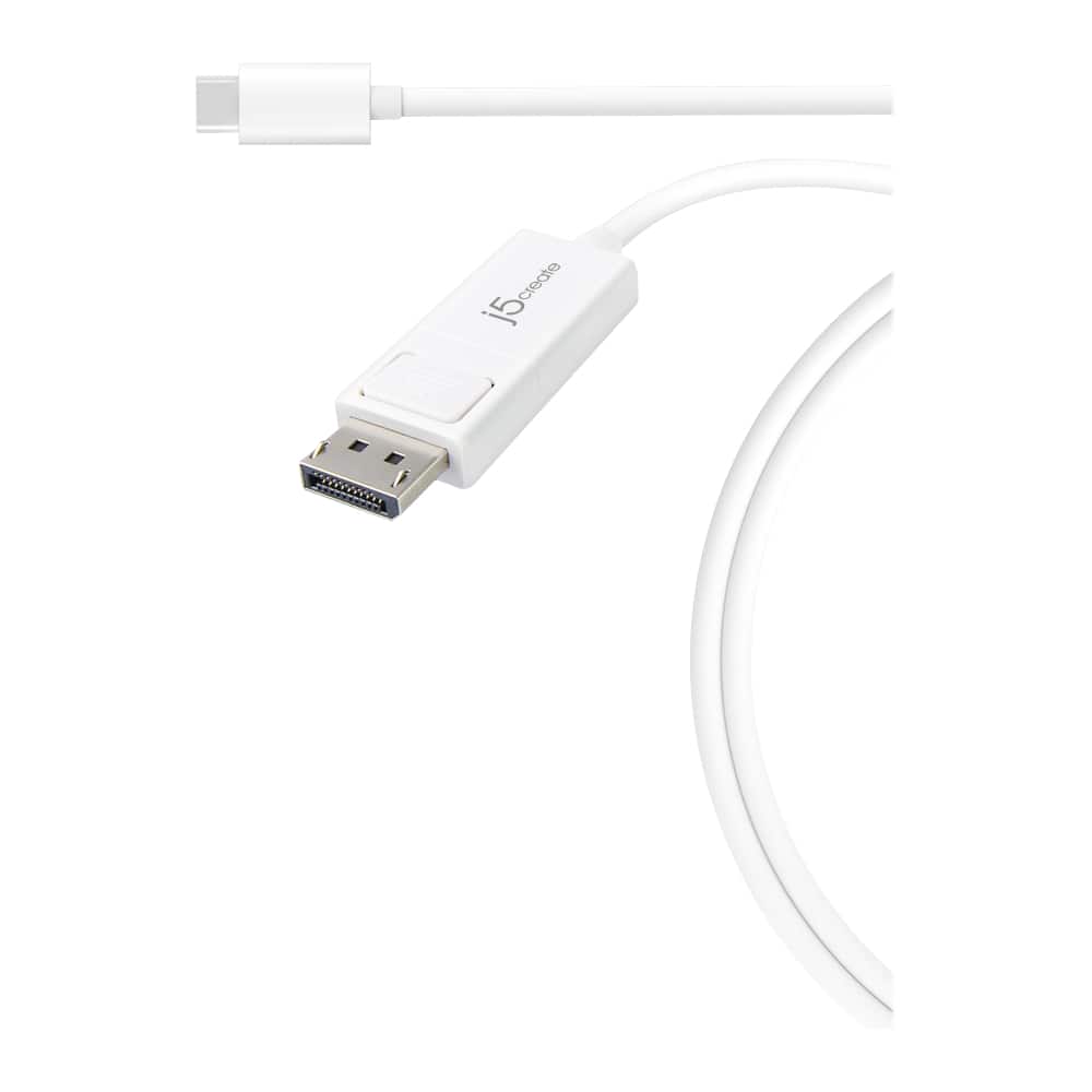j5create - USB Type-C to 4k DisplayPort Adapter cable - White