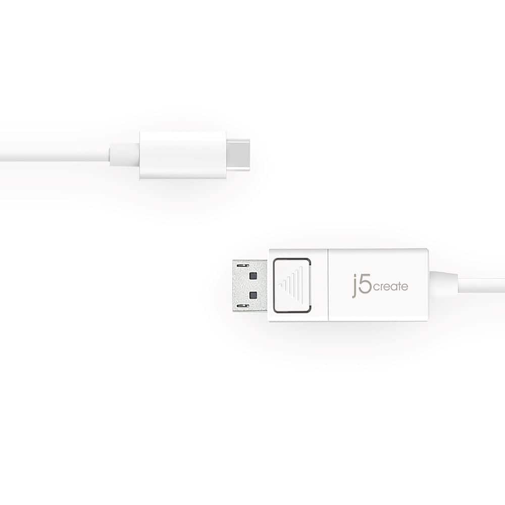 j5create - USB Type-C to 4k DisplayPort Adapter cable - White