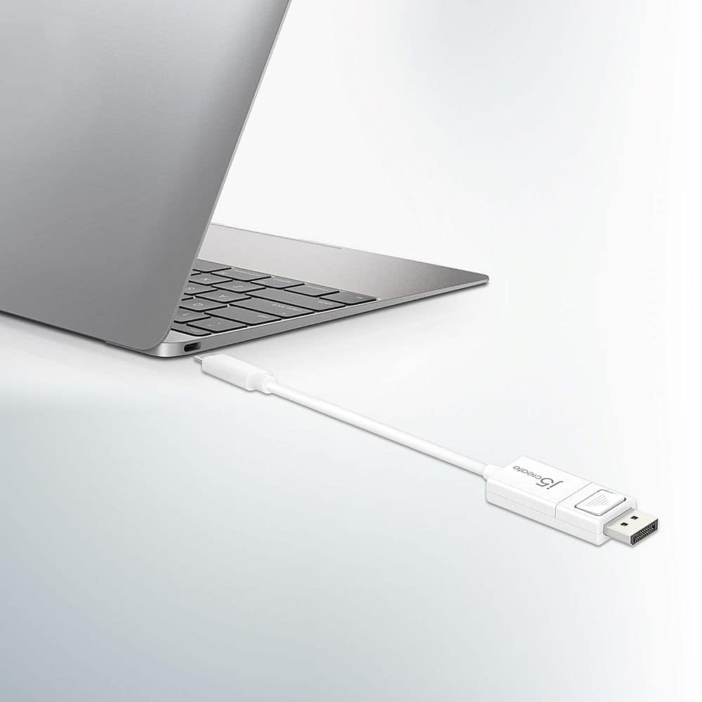 j5create - USB Type-C to 4k DisplayPort Adapter cable - White