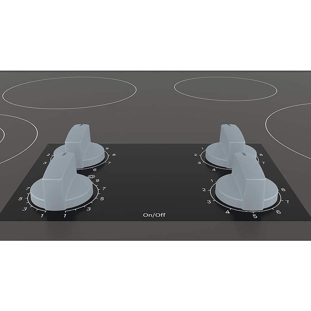 Bosch - 500 Series 30" Built-In Electric Cooktop with 4 elements - Black