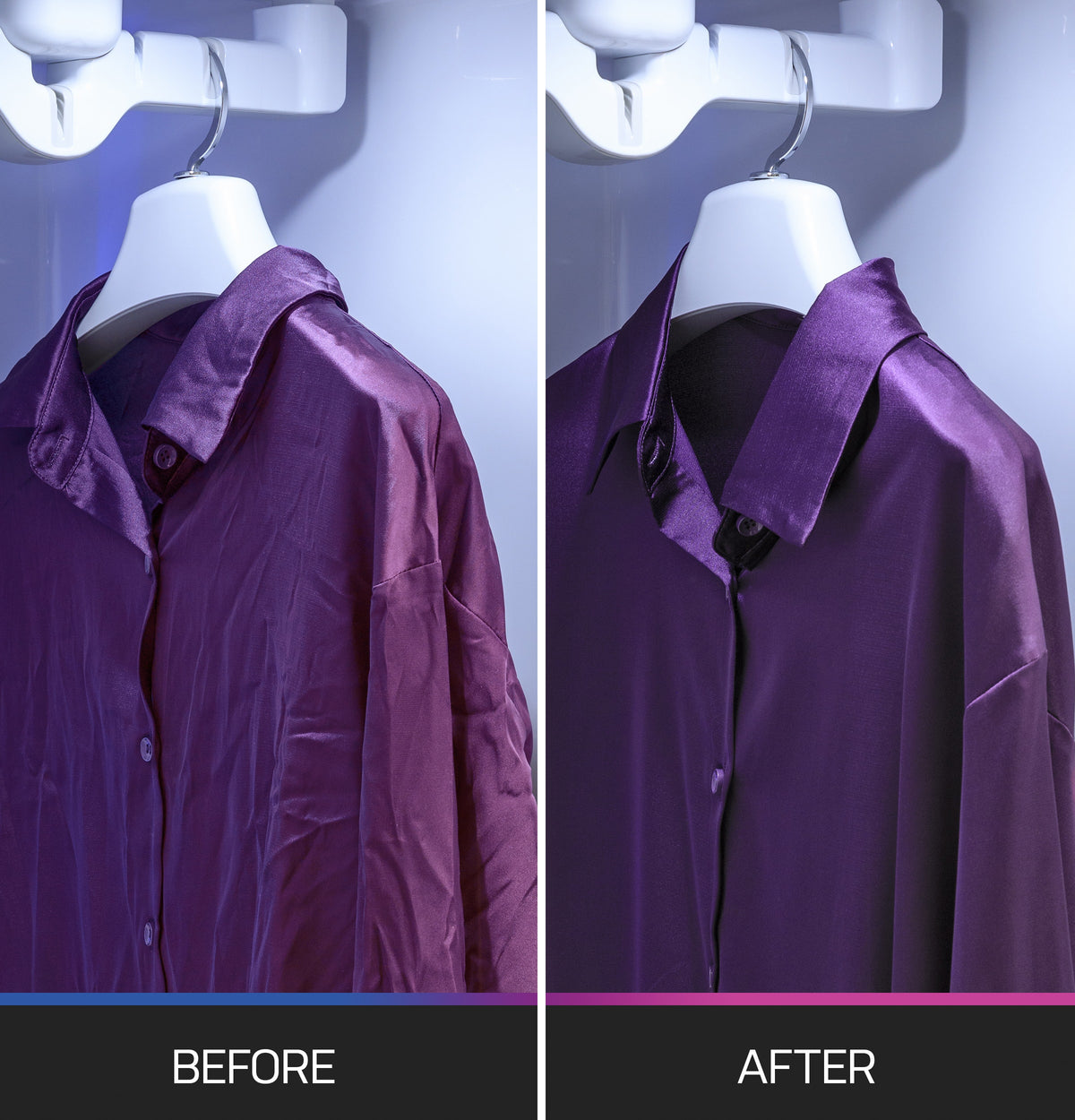 GE Profile - Steam Closet with Fabric Refresh - Mirrored Carbon