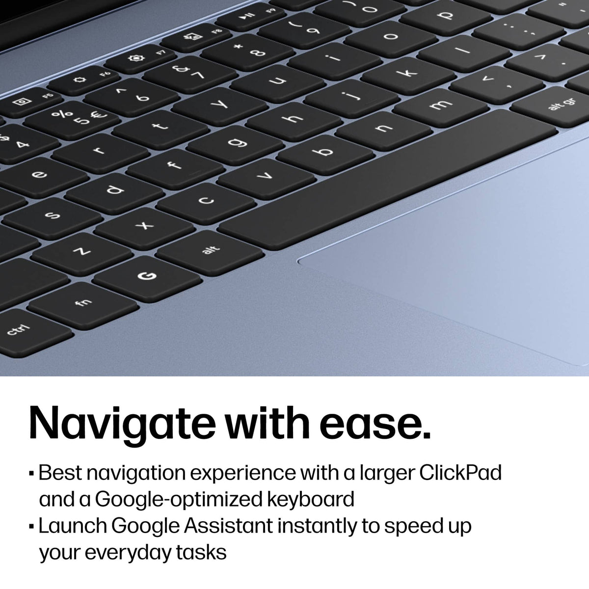 HP - 14" 2K Touchscreen 2-in-1 Chromebook - Intel Core N150 - 8GB Memory - 64GB eMMC - Sky Blue