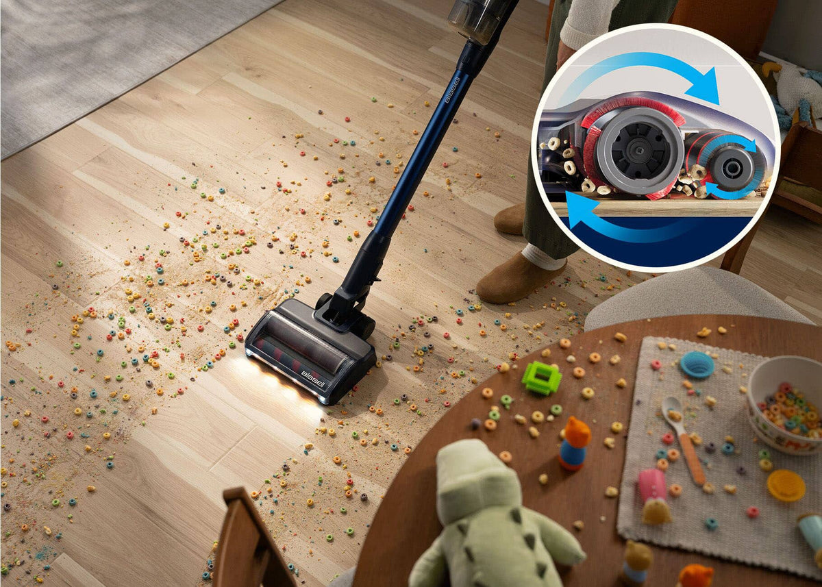 BISSELL - PowerClean DualBrush Stick Vacuum - Midnight