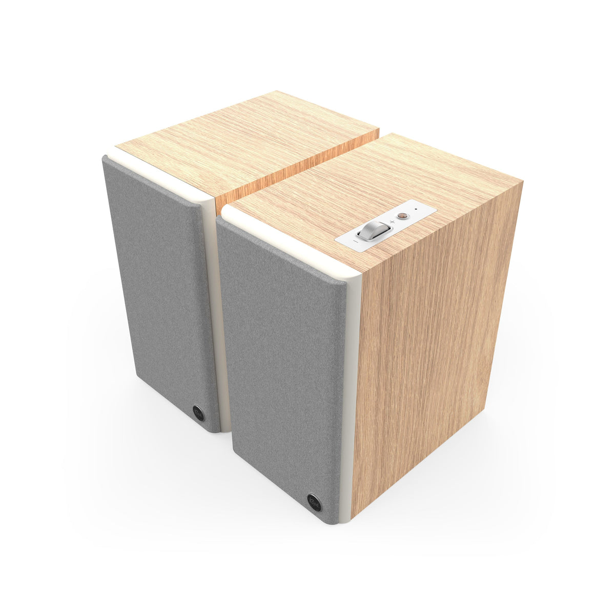Klipsch - The Fives II Powered Bookshelf Speakers (Pair) - Red Oak