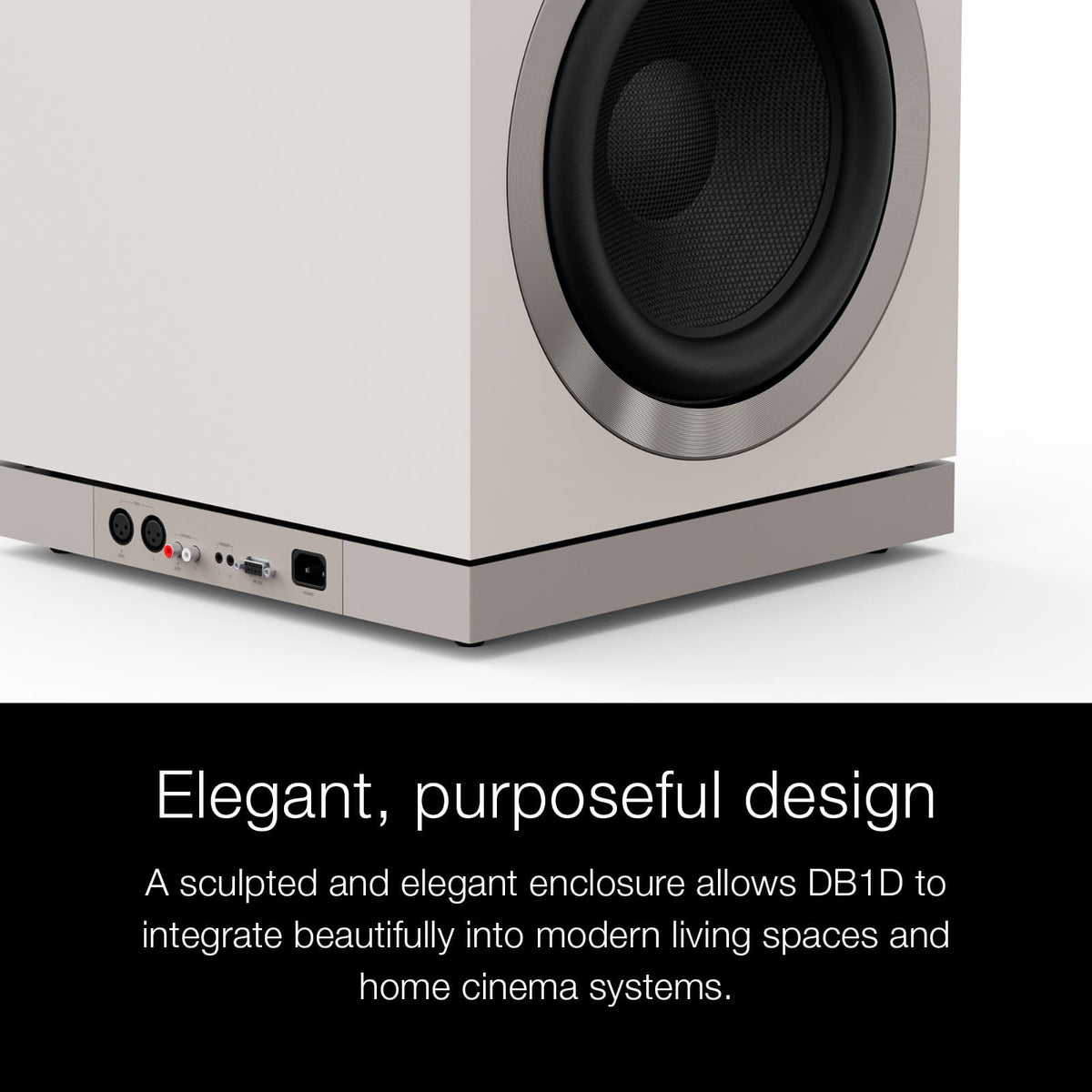 Bowers & Wilkins - DB Series Dual 12" Powered Subwoofer 2000W (each) - StealthBlack