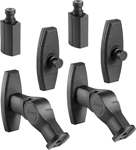 Rocketfish™ - Tilting Wall Mounts for Most Small Speakers (2-Pack) - Black