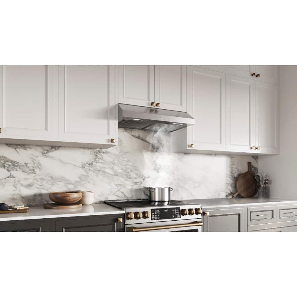 Broan - 30 inches - Convertible - Under cabinet Range Hood - Black