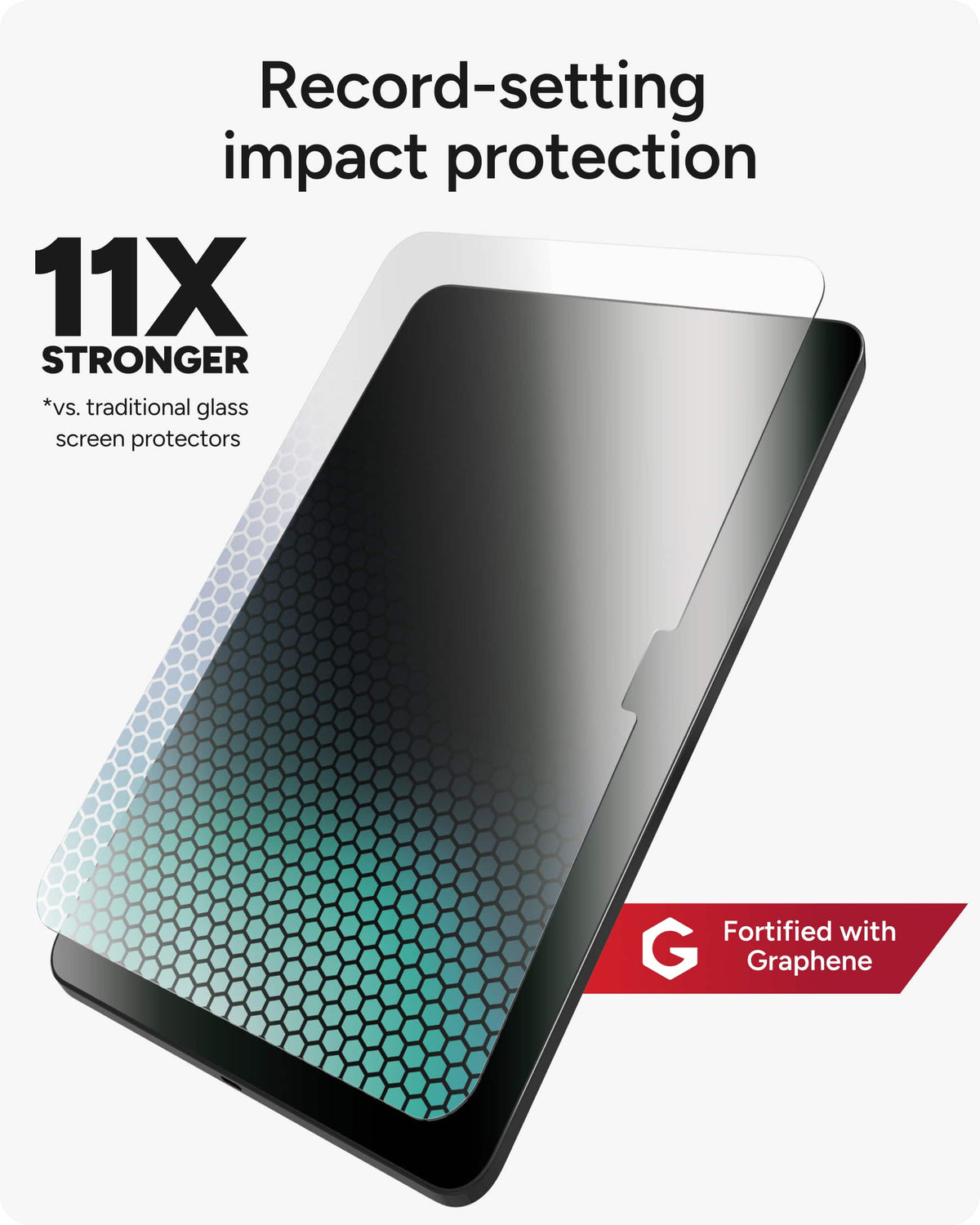 ZAGG - Glass XTR4 iPad 11" (A16), iPad 10.9" (Gen 10) - Clear