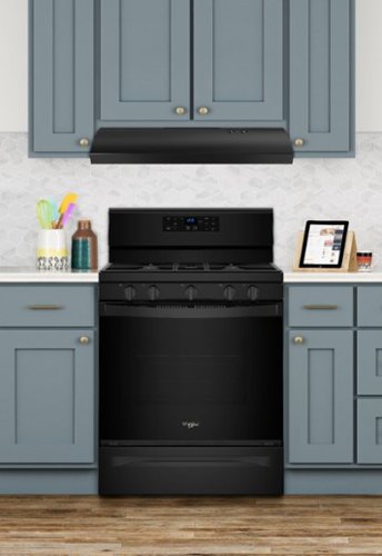 Whirlpool - 30 inches - Recirculating - Under cabinet Range Hood - Black