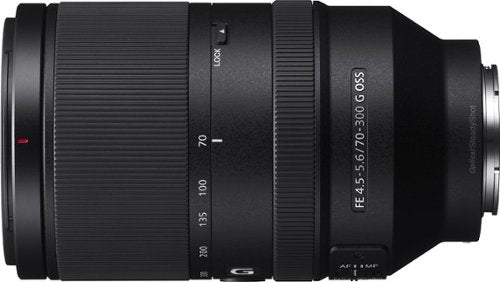 Sony - FE 70-300mm f/4.5-5.6 G OSS Telephoto Lens for Alpha E-mount Cameras - Black