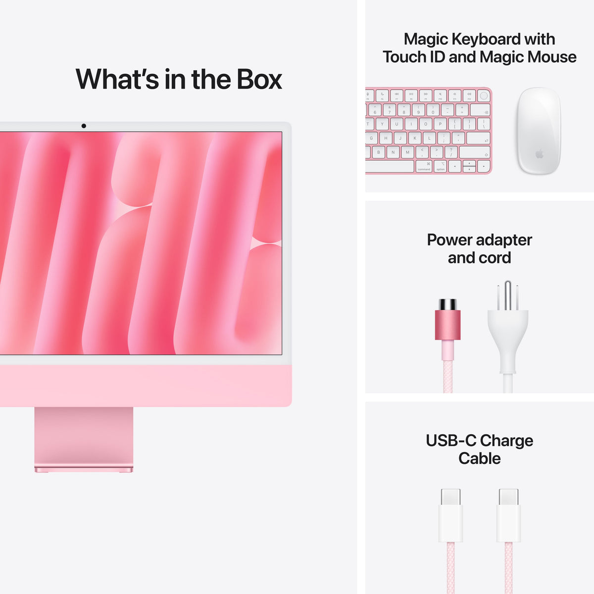 Apple - iMac 24-inch All-in-One - M6 chip - 12 Core CPU - 12 Core GPU - Standard Glass - 16GB Memory - 256GB SSD - Pink