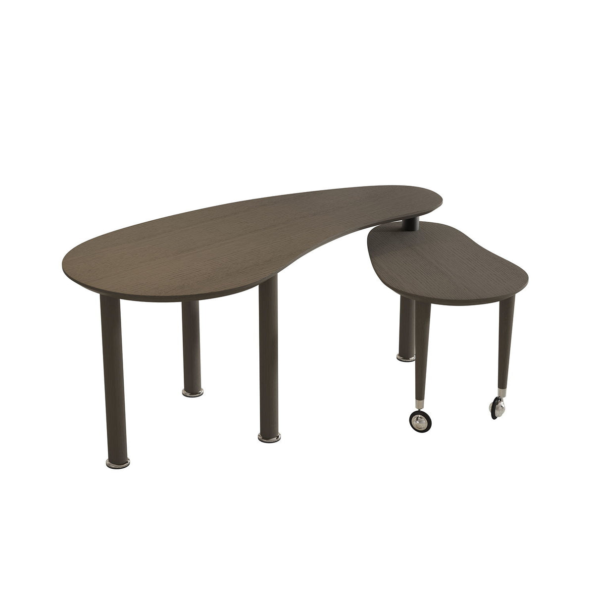 Mesa de cóctel giratoria con patas sólidas, 360 grados de rotación