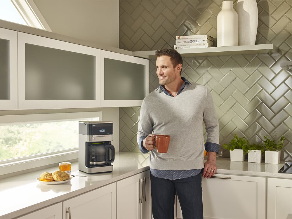 Braun - BrewSense 12-Cup Coffee Maker - Black/Stainless Steel