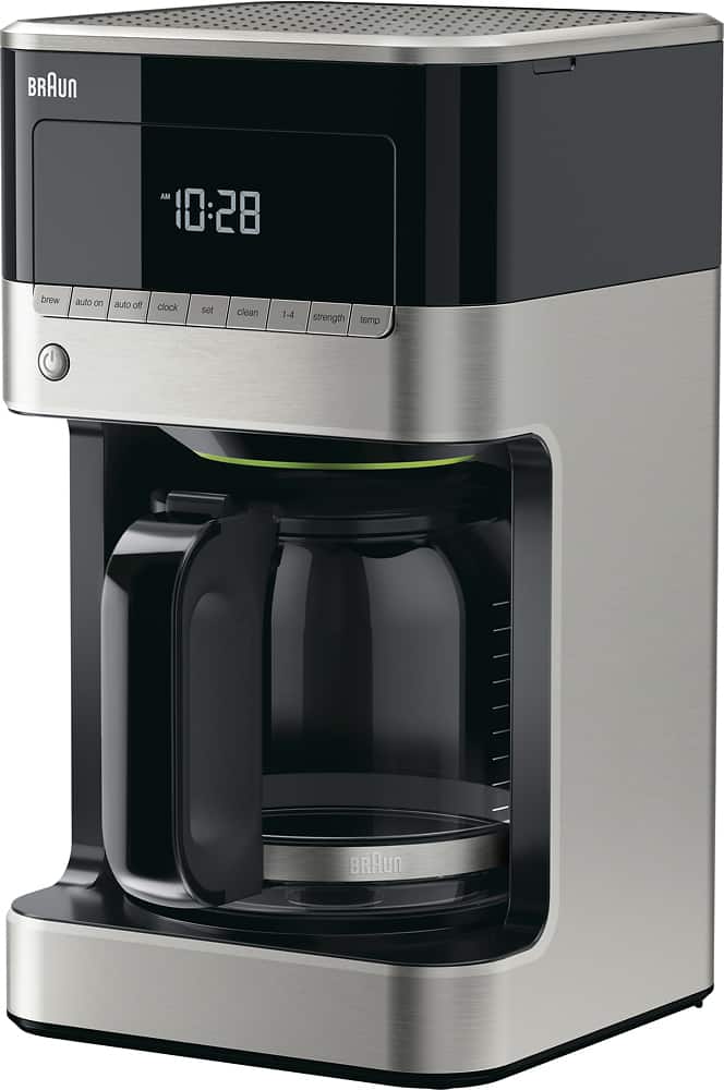 Braun - BrewSense 12-Cup Coffee Maker - Black/Stainless Steel