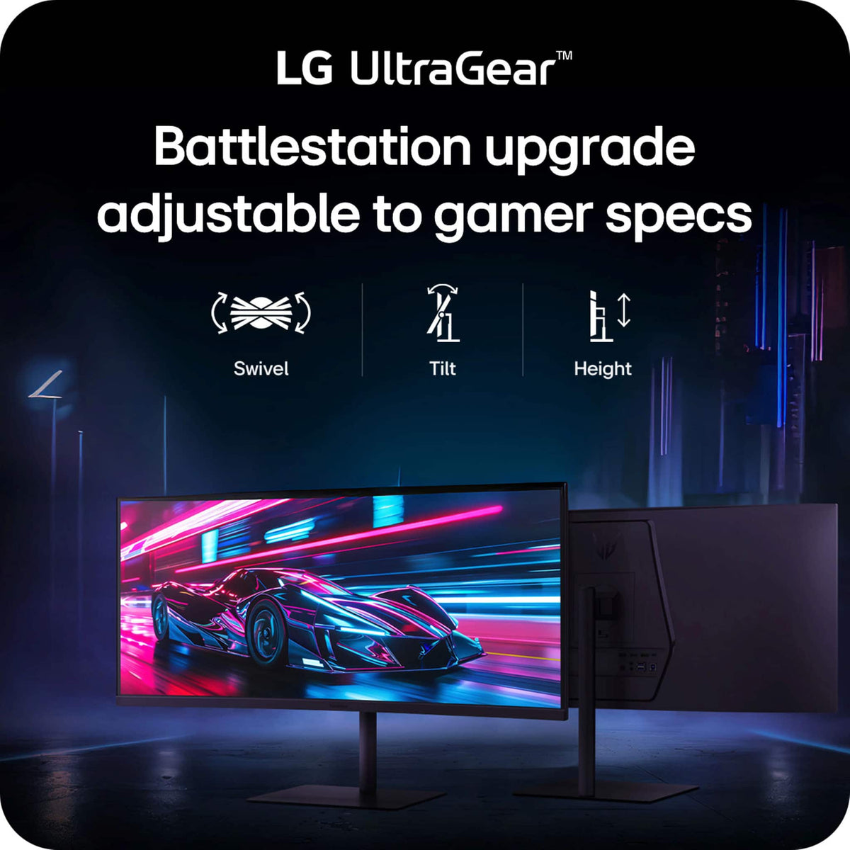 LG - UltraGear 34" WQHD 240Hz 1ms FreeSync Premium Gaming Monitor with DisplayHDR 400 (HDMI, DisplayPort, USB-C) - Black
