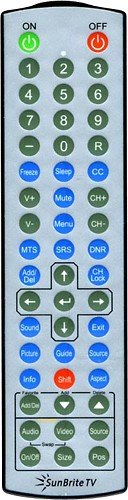 SunBriteTV - Remote - Black/Silver