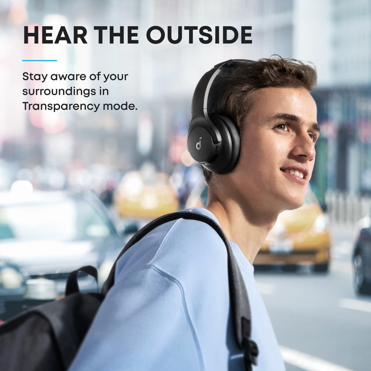 Anker - Soundcore Q20i Plus Over-Ear Bluetooth Headphones - Black