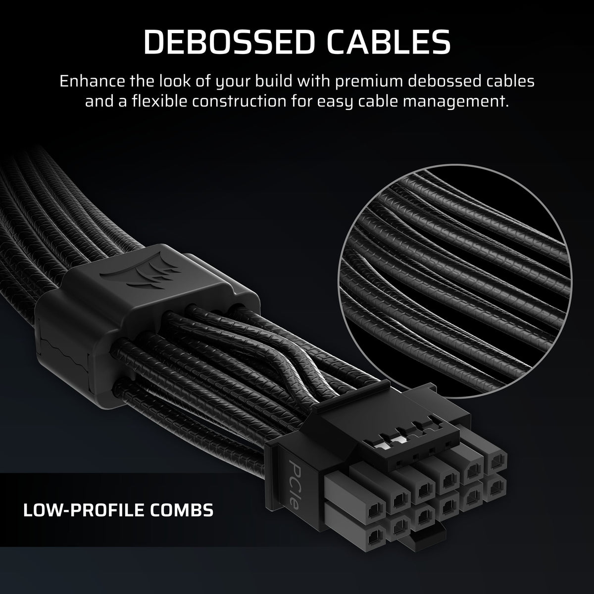 CORSAIR - ThermalProtect PCIe 5.1 600W 12V-2x6 Cable - Black