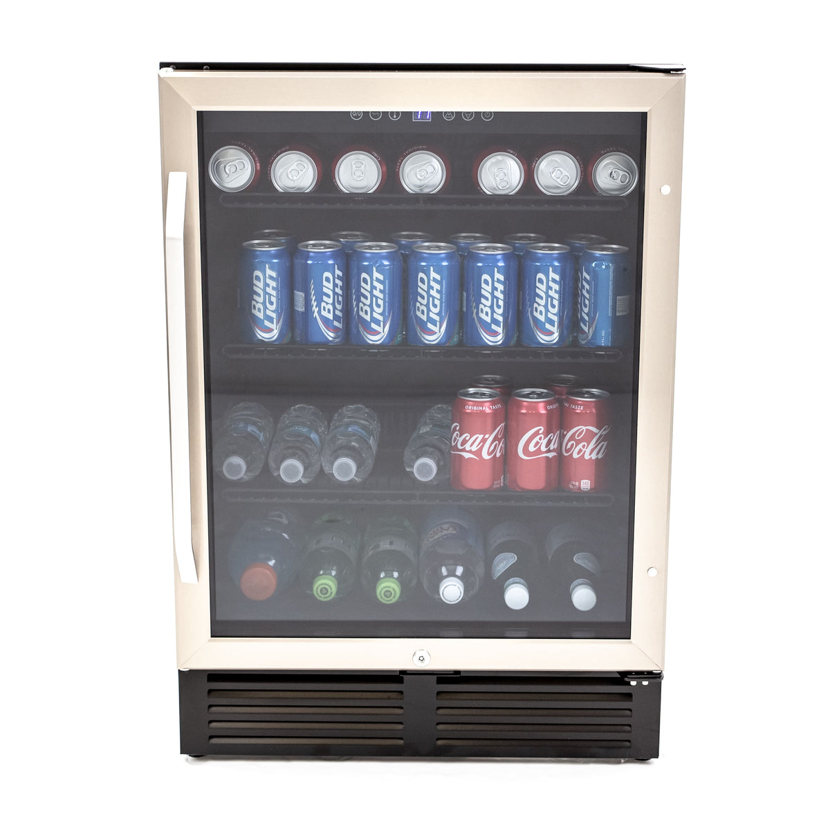 Avanti - Beverage Center - 130 Can Capacity - Stainless Steel/Black Cabinet