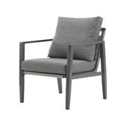 Modern Lounge Chair With Rope Accents And Cushions