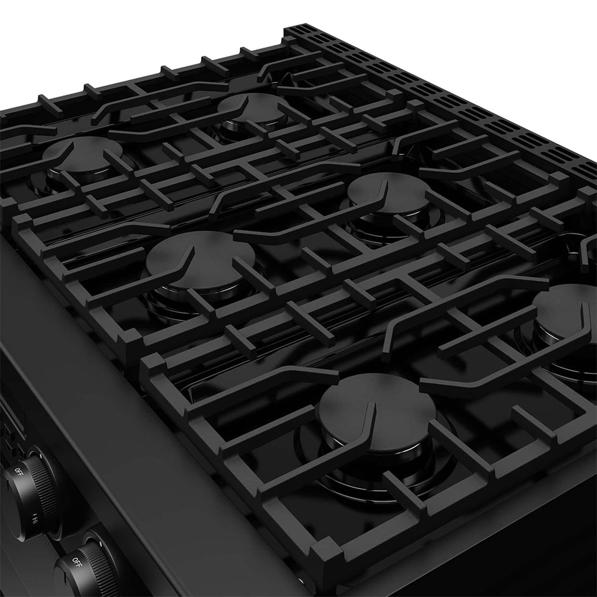 Thor Kitchen - 6.0 Cu. Ft. Freestanding LP Gas Convection Range - Matte Black