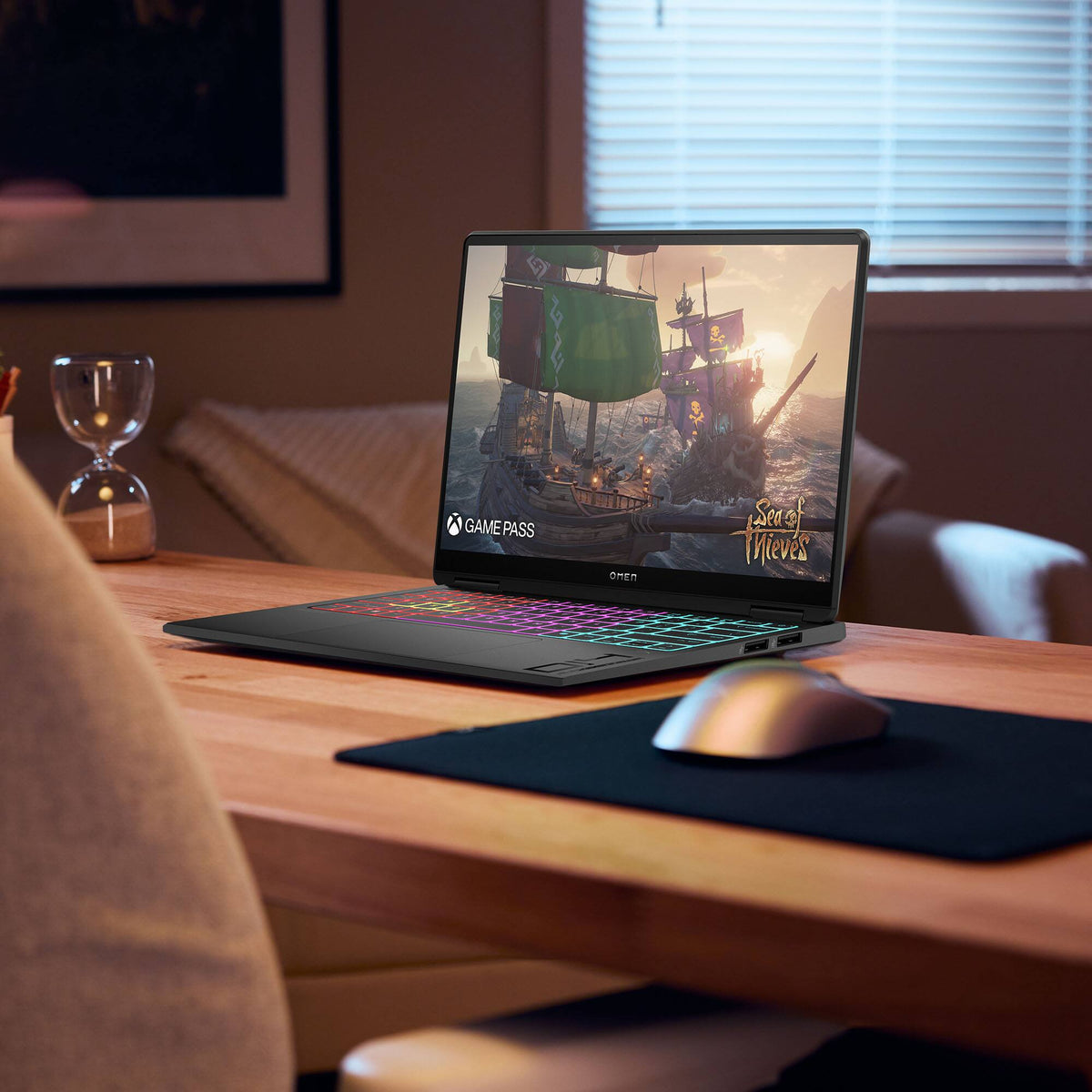 HP OMEN - Transcend 14" 120Hz 3K OLED Gaming Laptop - Intel Core Ultra 7 (2025) - 16GB Memory - NVIDIA GeForce RTX 5060 - 1TB SSD - Shadow Black