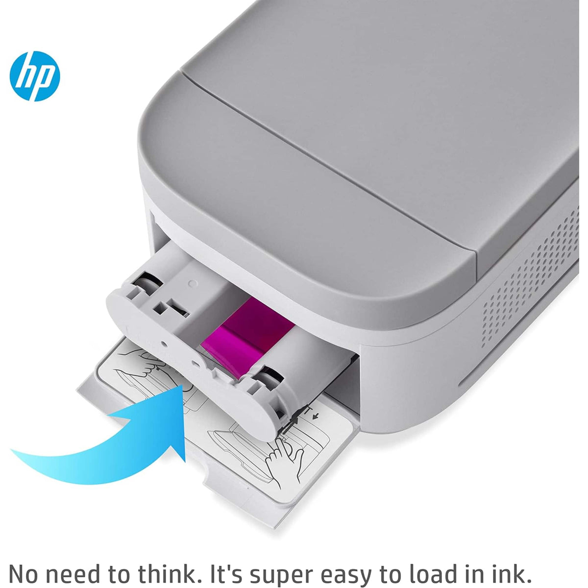 HP - Sprocket Studio Plus WiFi Photo Printer, Compatible with iOS and Android - White