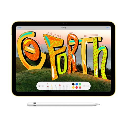 Apple - Geek Squad Certified Refurbished 10.9-Inch iPad with Wi-Fi - 64GB - Blue