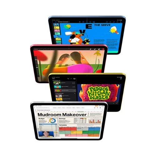 Apple - Geek Squad Certified Refurbished 10.9-Inch iPad with Wi-Fi - 256GB - Pink