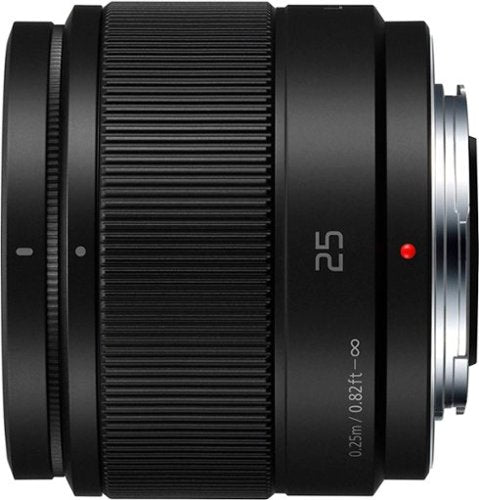 Panasonic - LUMIX G 25mm f/1.7 ASPH. Lens for Mirrorless Micro Four Thirds Compatible Cameras, H-H025-K - Black