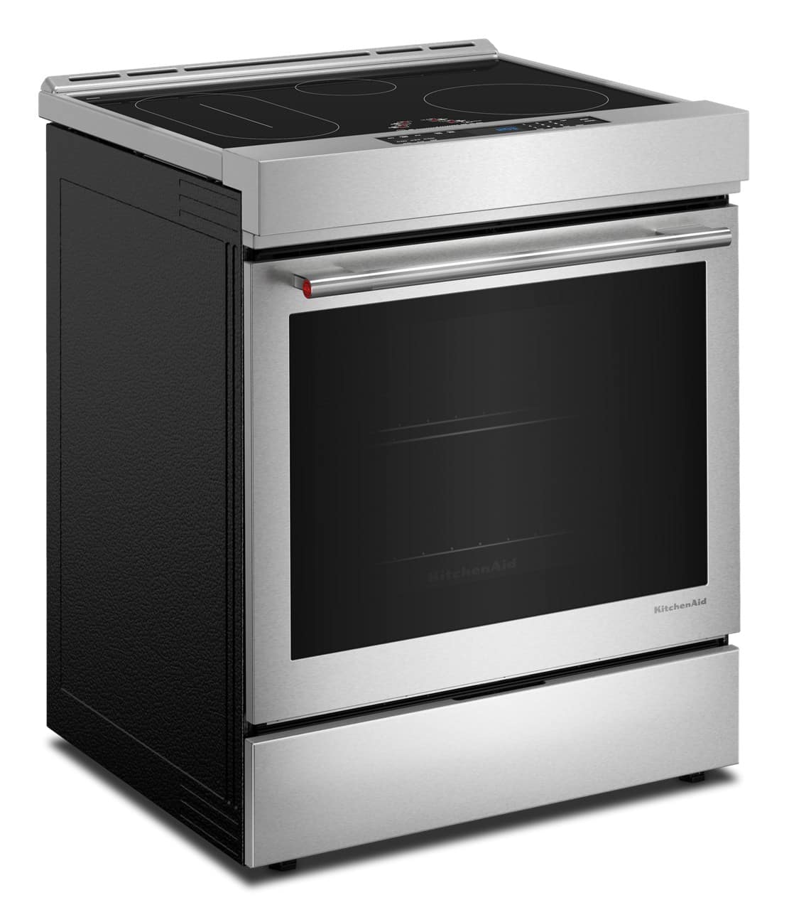 KitchenAid - 30-Inch 4-Element Induction Slide-In Convection Range with Air Fry - PrintShield Stainless Finish