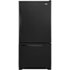 Amana - 33 in. Wide 22.1 cu. ft. Bottom-Freezer Refrigerator - Black