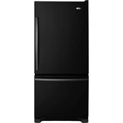 Amana - 30 in. Wide 18.5 cu. ft. Bottom-Freezer Refrigerator - Black