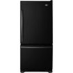 Amana - 30 in. Wide 18.5 cu. ft. Bottom-Freezer Refrigerator - Black