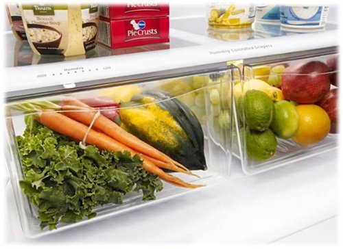 Amana - 30 in. Wide 18.5 cu. ft. Bottom-Freezer Refrigerator - Black