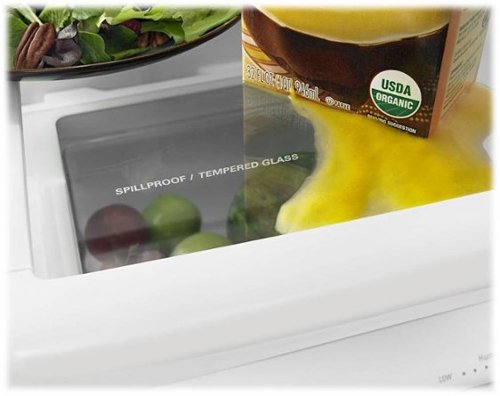 Amana - 30 in. Wide 18.5 cu. ft. Bottom-Freezer Refrigerator - Black