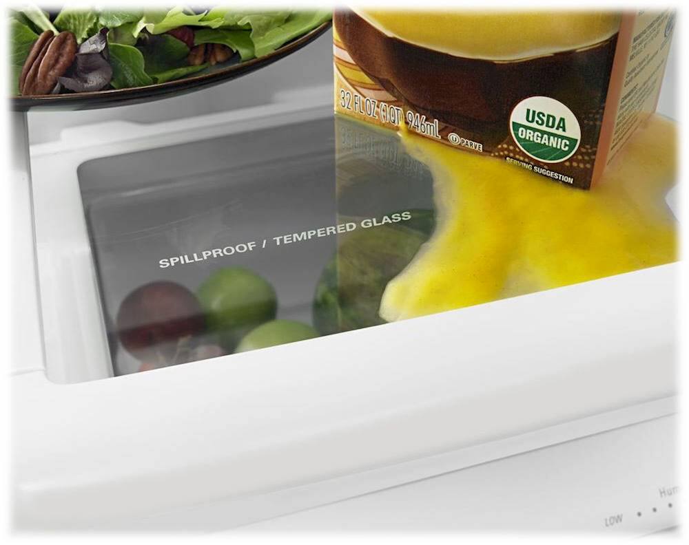 Amana - 30 in. Wide 18.5 cu. ft. Bottom-Freezer Refrigerator - Black
